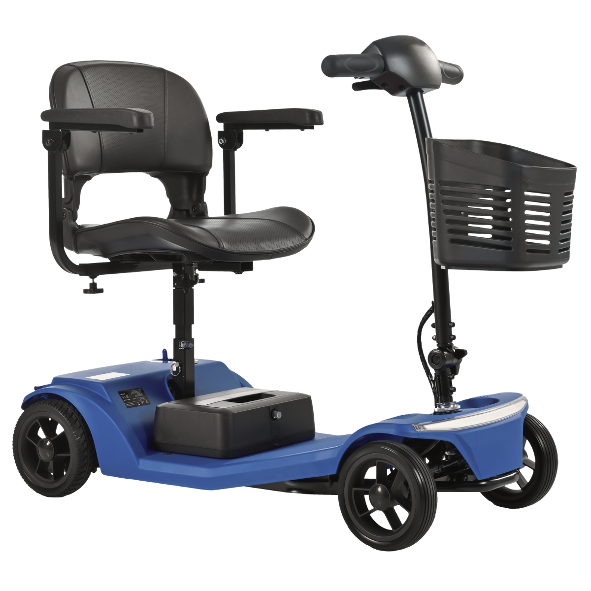 Rubicon FX02 - 4-Wheel, Lightweight (18kg) All-Terrain & Foldable Mobility Scooter with Basket for Seniors & Disabled Adults | Heavy-Duty, Airline Approved, 12-Mile Range