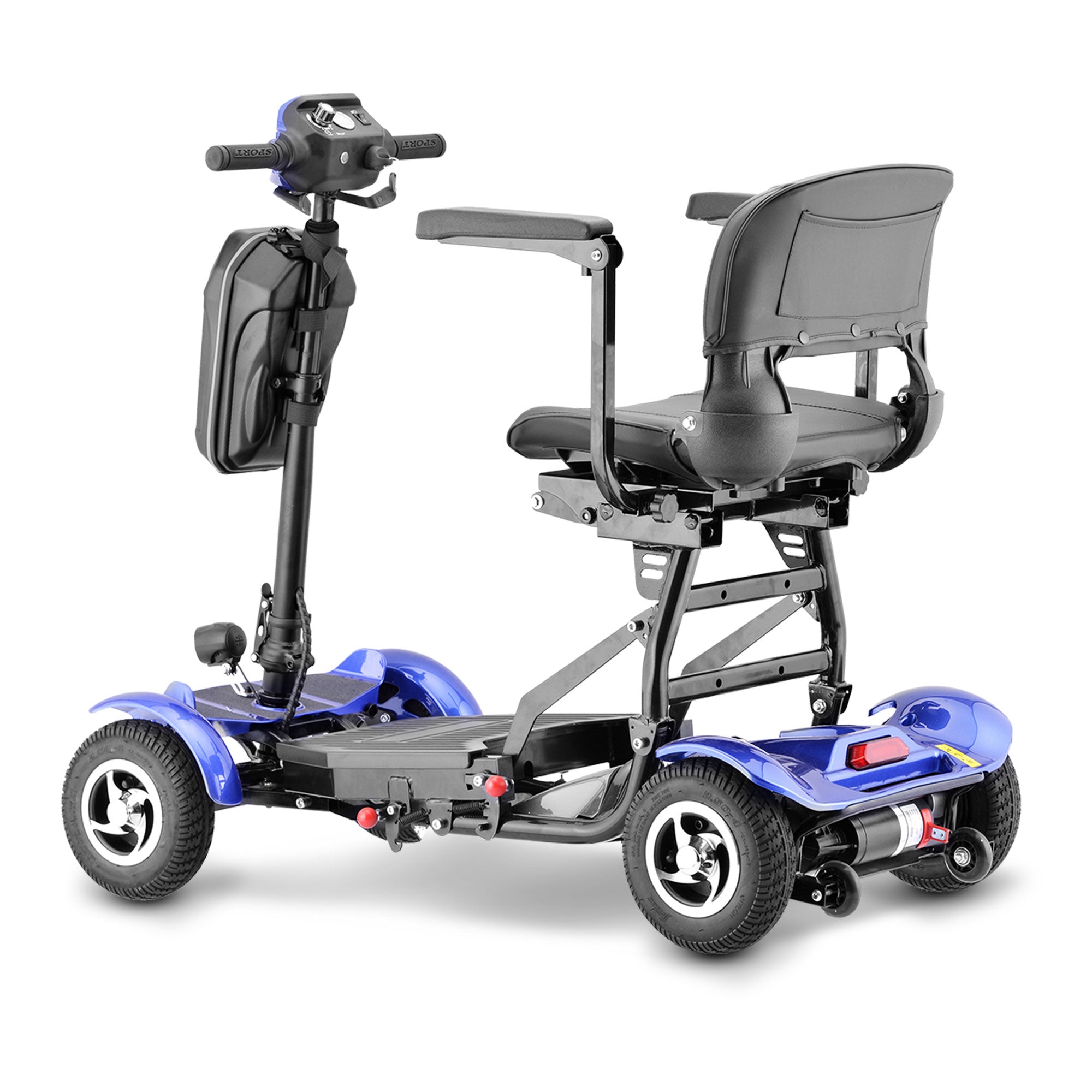 Rubicon FX06 - Foldable, All Terrain, 4-Wheel Mobility Scooter for Seniors & Adults | 3-Speed, 15-Mile Range | Lightweight Disability Scooter
