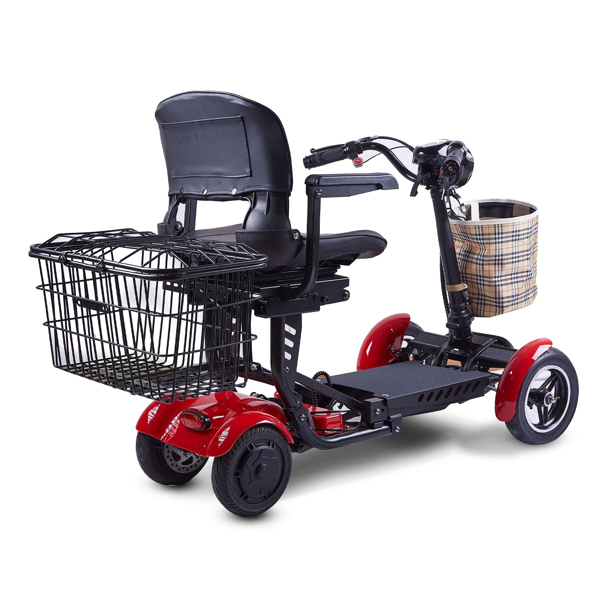 Rubicon FX03 - All Terrain, 4-Wheel, Foldable Mobility Scooter with Basket for Seniors | 3-Speed, 25-Mile Range | Lightweight Disability Scooter