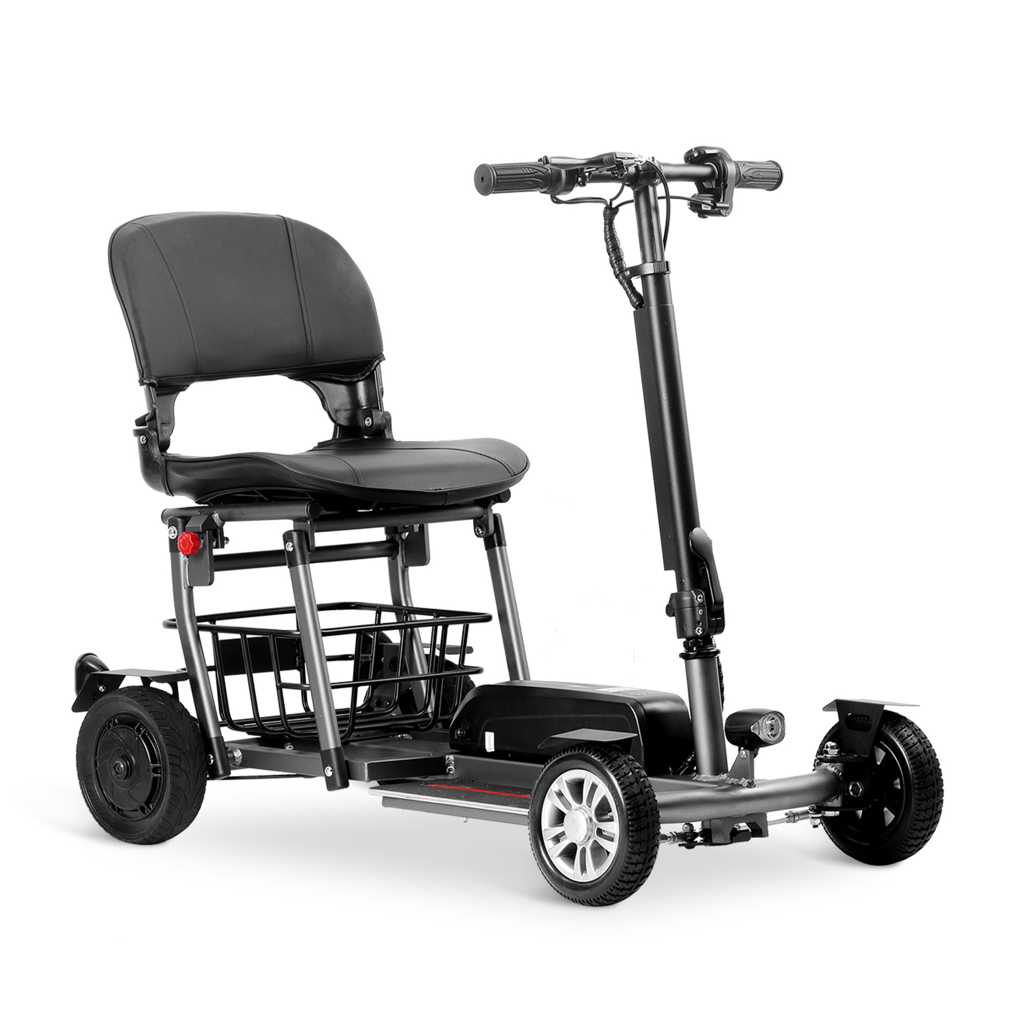 Rubicon FX04 - Compact, Portable, Lightweight Foldable Mobility Scooter for Seniors & Disabled Adults | 4-Wheel, Detachable Lithium Battery