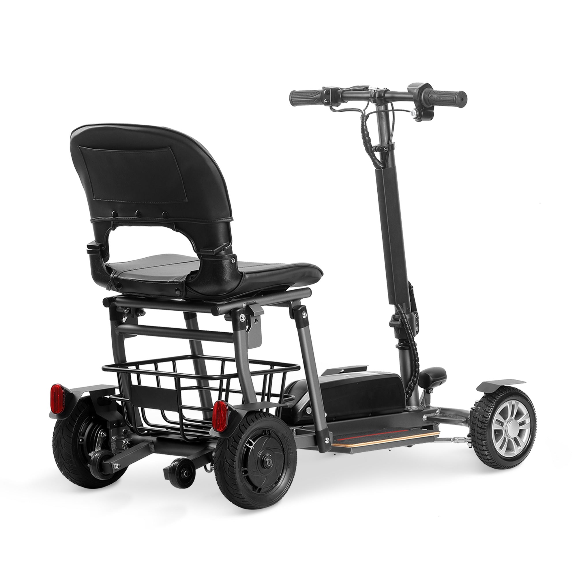 Rubicon FX04 - Compact, Portable, Lightweight Foldable Mobility Scooter for Seniors & Disabled Adults | 4-Wheel, Detachable Lithium Battery