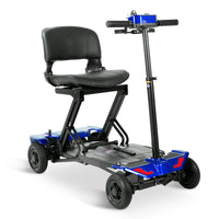 Rubicon FX07 - Deluxe One-Click Fold & Unfold Automatic Foldable Mobility Scooter for Seniors & Disabled Adults | 4-Wheel, Heavy-Duty, Long Range